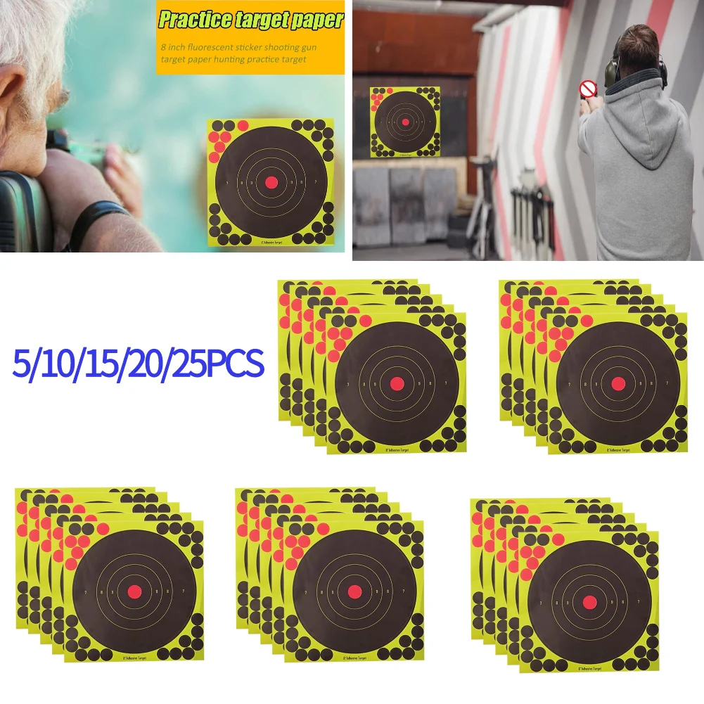 Practice Target Board - 5/10/15/20/25 adet 8 inç sıçramak hedef