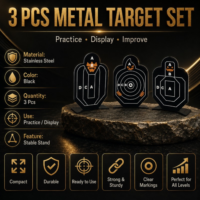 Practice Target Board - Ağır Hizmet Tipi Kendinden Destekli Metal