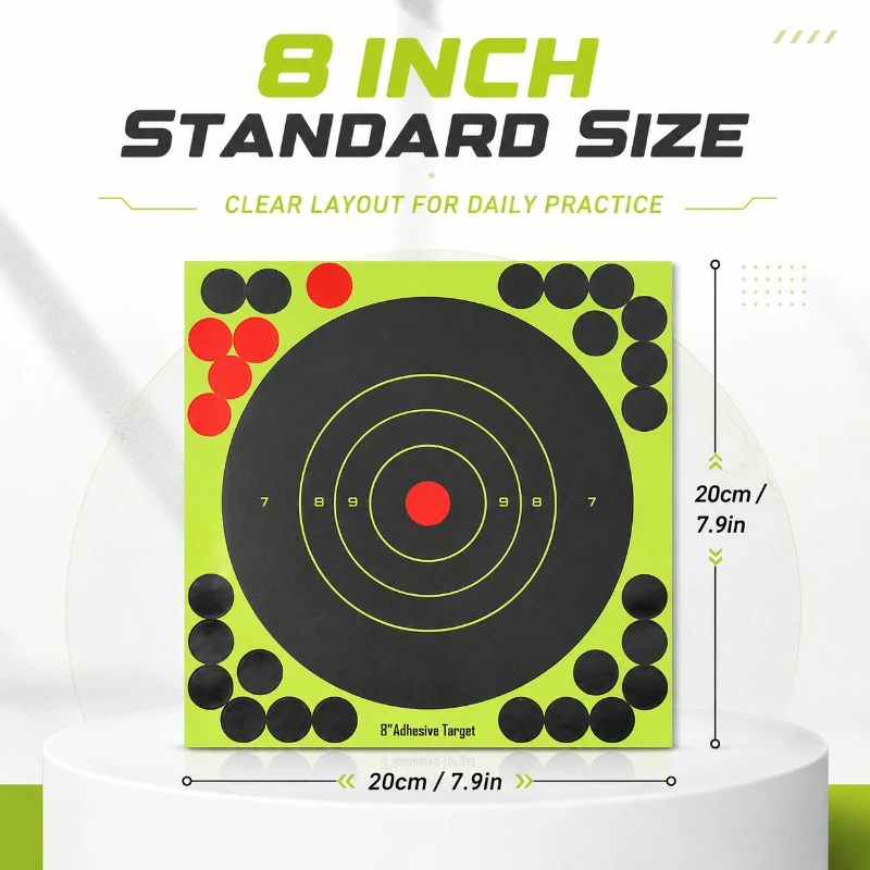 Practice Target Board - Reaktif Sıçrama İşaretleme Kağıdı 8 İnç